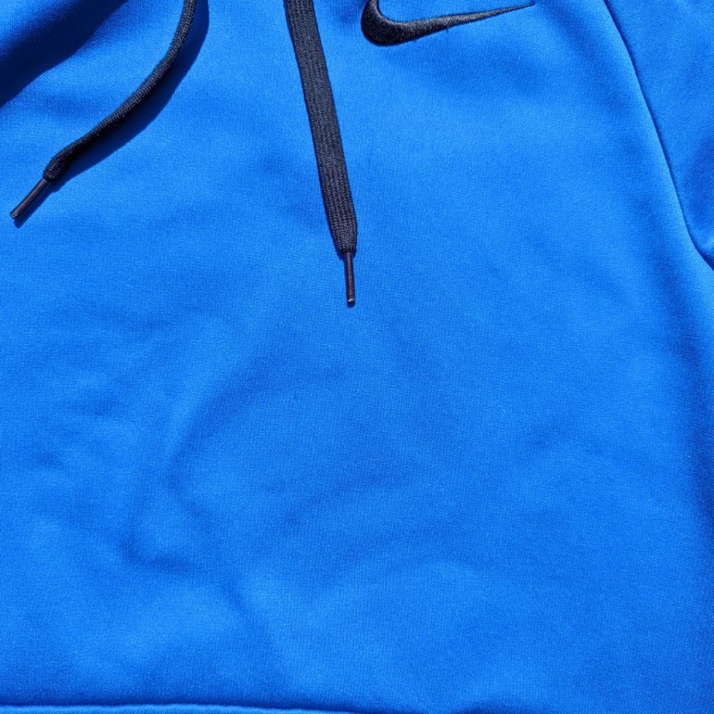 Nike Men's Medium Royal Blue & Black Dri-Fit Pullover Hoodie - Picture 7 of 11